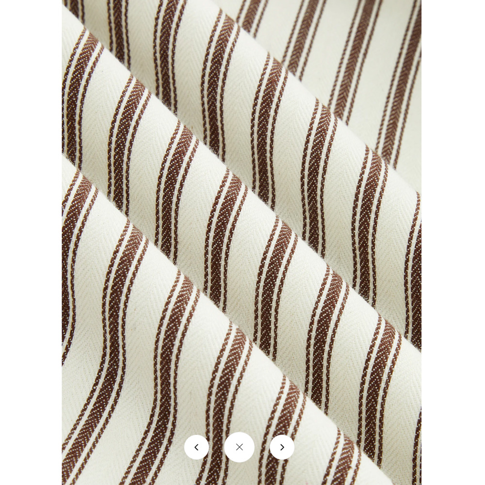 NWT Commense Cotton Striped Sleeveless Top & Midi Skirt Set Sz L - Picture 8 of 8